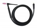 17f Series 150 Amp Air Cooled Flexible Head Tig Torch 12 5 Feet 1-piece Cable Inline Gas Dinse 10-25 Connector Welders With 