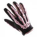 Wow Youth Motorcycle Full Face Helmet Street Bike Bmx Mx Kids Shark Pink Skeleton Glove Bundle 