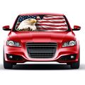 Usa Eagle Flag Auto Sun Shade For Car Suv Truck Stars Stripes Bubble Foil Jumbo Folding Accordion Windshield 