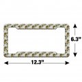 Fruit Tree Pattern License Plate Tag Frame