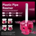 1-inch Head Plastic Pipe Fitting Reamer With 4-inch Hex Shaft Pvc Saver For Sch40 Abs Cpvc Water Drain Vent Lines Fits Standard