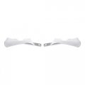 Qiilu 22mm Universal Aluminum Alloy Hand Guards Dirt Bike Handguards Motorcycle For Off Road Atv Yamaha Kawasaki Suzuki White 6