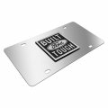 Ipick Image Made For Ford Built-ford-tough 3d Logo Mirror Chrome Stainless Steel License Plate