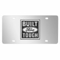 Ipick Image Made For Ford Built-ford-tough 3d Logo Mirror Chrome Stainless Steel License Plate