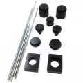 Xkh- Motorcycle Black Fork Axle Caps Covers Compatible With 2006 2009 Kawasaki Zx14 Zx14r Zx 14r B00y44smiu