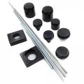 Xkh- Motorcycle Black Fork Axle Caps Covers Compatible With 2006 2009 Kawasaki Zx14 Zx14r Zx 14r B00y44smiu