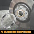 X Autohaux 4pcs Od 75mm To Id 66 1mm Aluminum Alloy Car Hub Centric Rings Wheel Bore Center Spacer