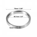 X Autohaux 4pcs Od 75mm To Id 66 1mm Aluminum Alloy Car Hub Centric Rings Wheel Bore Center Spacer