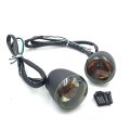 Smt- Heavy Billet Aluminum Front Turn Signal Light Indicator Smoke Lens For 1992-2016 H-d Sportster Xl 883 1200 B01hhskqgu 