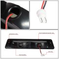 Oem Spoiler Model Led Rear 3rd Third Brake Light High Mount Stop Lamp Compatible With Ford Mustang Lx Hatchback 87-93 Black