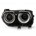 Factory Style Xenon Hid Projector Headlight Without Air Catcher For 2015-2022 Dodge Challenger Black Housing Clear Lens Direct 