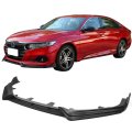Front Bumper Lip Spoiler Air Dam Chin Splitter Kit For 2021 2022 Honda Accord Matte Black Polypropylene Blf-ha214ikv13p-pp V1