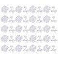 20pcs Corner Bracket 0 39x0 39 Inch Cube Acrylic For Reinforcement Connecting Furniture Including Screws M4x6 Transparent 