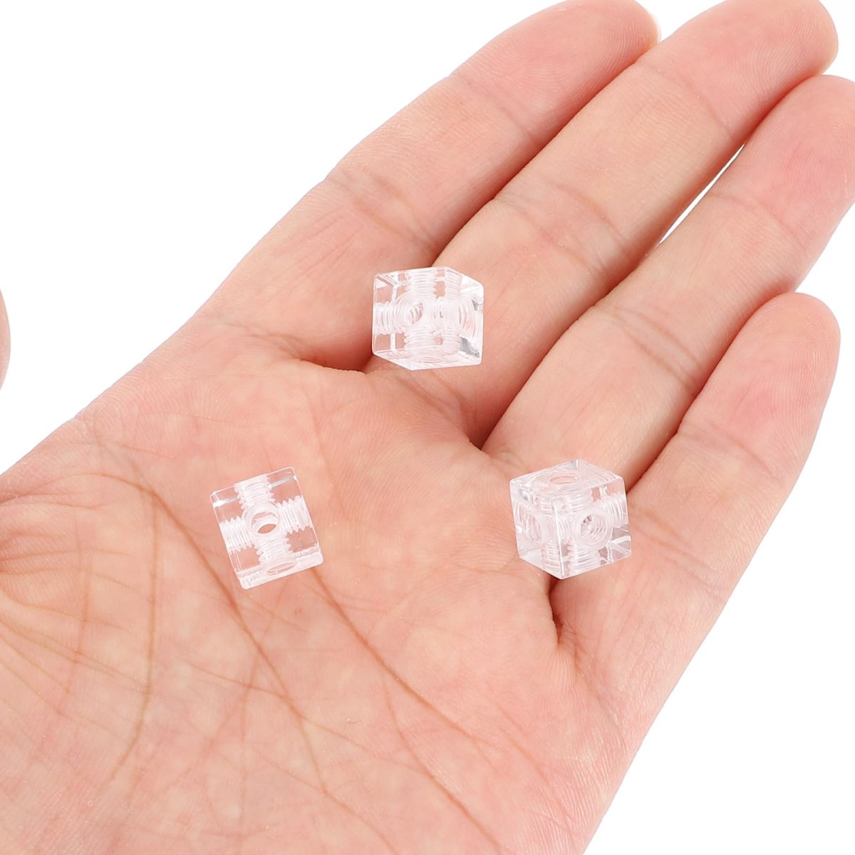 20 Piece Acrylic Corner Brackets 0 39 In Cube Furniture Reinforcement Connectors With M4x6 Screws Transparent Mount Braces For