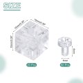20 Piece Acrylic Corner Brackets 0 39 In Cube Furniture Reinforcement Connectors With M4x6 Screws Transparent Mount Braces For