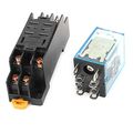 2pcs Ly2n-j Dc 12v 7 5a Coil Voltage 8pin Dpdt Power Electromagnetic Relay W Socket 