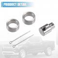 Uxcell 1 Set Vehicle Shifter Bracket Kit Replacement For Gm Turbo Th400 Th350 Th250 Silver Tone Metal