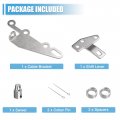 Uxcell 1 Set Vehicle Shifter Bracket Kit Replacement For Gm Turbo Th400 Th350 Th250 Silver Tone Metal