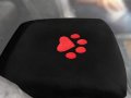 Truck Center Armrest Console Cover For Dodge Ram 1500 2500 3500 4500 5500 Pickup Trucks 1993-2023 Dog Paws Red 