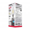 Satco 6pk 4w Ca10 Led 3000k Candelabra Base Dimmable 40w Equiv