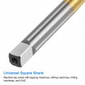 Uxcell Metric Thread Tap M10 X 0 75 H2 Titanium Coated Hss-co M35 High Speed Steel Straight Flutes Machine Screw Threading