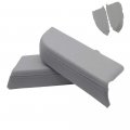 Synthetic Leather Front Door Panel Armrest Cover For Honda Pilot 2009 2013 Gray 
