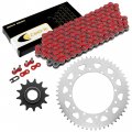 Caltric Red Drive Chain And Sprocket Kit Compatible With Yamaha Ttr250 1999-2006