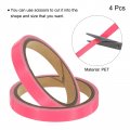 Uxcell 4rolls Glow In The Dark Tape 0 47 Inch X 9 8 Ft Fluorescent Adhesive Luminous For Stairs Walls Steps Exit Sign Home