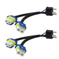 9003 H4 To 9005 9006 2pcs Conversion Wire Harness Head Light Adapters 16 Gauge H13 9008 Model