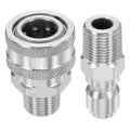 Pressure Washer Adapter 3 8 Npt Male And Female Quick Plug Fittings Kit Stainless Steel Swivel For Power Washers Hose 