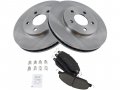 Front Ceramic Brake Pads And Rotor Kit Compatible With 2005-2010 Ford Mustang 4 0l V6 