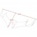 Front Aerodynamic Winglet Abs Plastic Spoiler Motorcycle Fairing Accessories For Yzf R15 V3 2017-2019 Red