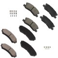 Brake Pad Sets 8pcs For Mitsubishi Endeavor 2004-2011 For Grandis 2007-2009 Montero 2001-2006 D867 D868 