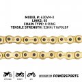 Niche Gold 630 X-ring Chain 88 Links With Connecting Master Link