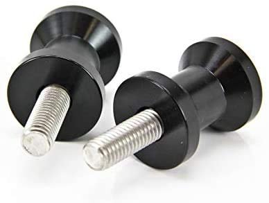 Pro-tek Black Swing Arm Spools For Suzuki Gsx-250r 2018 2019 2020 2021 2022 2023 And Gsxs-750 Gsxs-1000 Gsxs-1000f 2016 2017