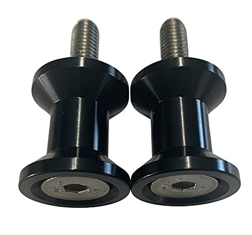 Pro-tek Black Swing Arm Spools For Suzuki Gsx-250r 2018 2019 2020 2021 2022 2023 And Gsxs-750 Gsxs-1000 Gsxs-1000f 2016 2017
