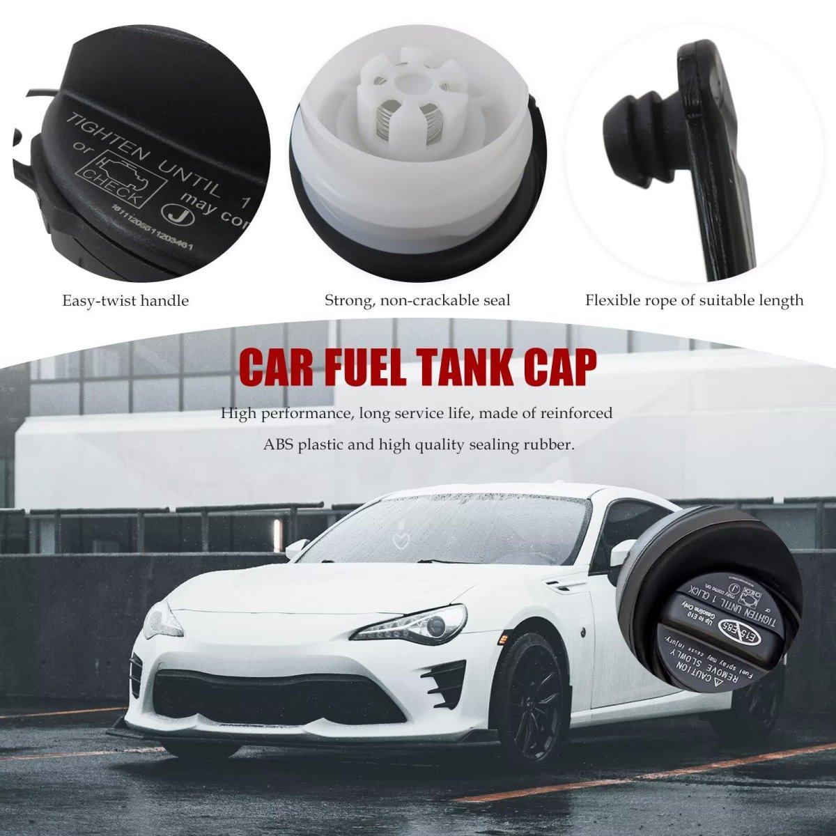77300-06040 Gas Cap Fuel Tank Filler Cover For Toyota 2006-2012 Rav4 New
