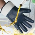 Oil Resistant Work Gloves For Men Waterproof Nitrile Rubber Coated Safety With Wide Cuffs And Cotton Lining Large 4 Pair Pack 