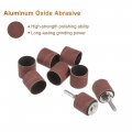Uxcell 100 Pcs 1 Inch Sanding Sleeves Sandpaper Set 240 Grit With 2 0 79 Drum Mandrels For Rotary Tools