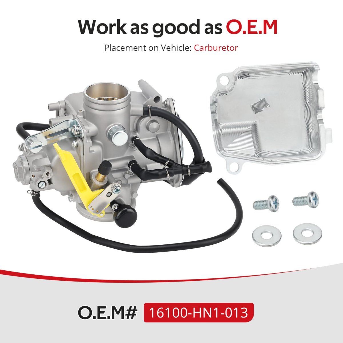 Carburetor Carb With Cnc Body Cover For Honda Sportrax 400 Trx400ex Trx400x 1999-20014 O E M 16100-hn1-013