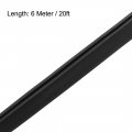 Uxcell Edge Trim Seal Black Pvc Plastic U Channel Protector Fits 3 32 9 64 20 Feet Length