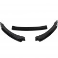 3pcs Glossy Black Car Front Bumper Spoiler Lip Fit For Hyundai Elantra