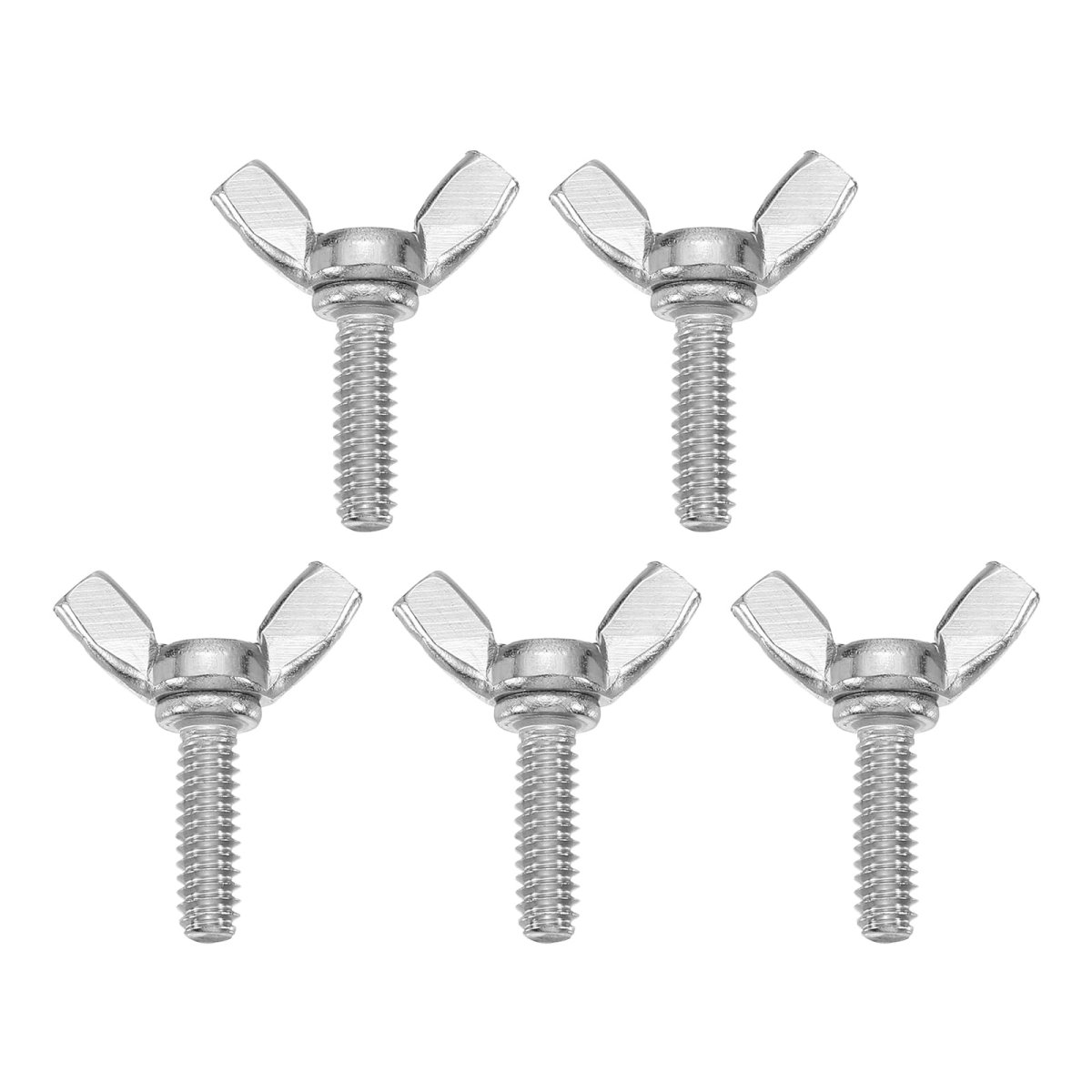 5pcs 3 16-24 X 5 8 Wing Butterfly Screw Bolts 304 Stainless Steel Machine Fastener Thumb Hand Screws For Electronic Equipment
