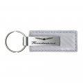 Au-tomotive Gold Inc Officially Licensed White Carbon Fiber Leather Key Fob For Ford Thunderbird