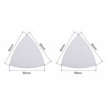 Uxcell 400 Grit 800 Triangle Detail Sander Sandpaper Hook And Loop 3-1 2 Inch White 24 Pcs