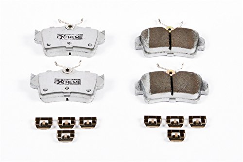 Evolution Pro Muscle Z26 Carbon Fiber Ceramic Rear Brake Pads With Installation Hardware For Ford Mustang 1994 To 2004 Z26-627