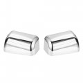 X Autohaux 1 Pair Super-duty Chrome Plated Mirror Covers Top Half For Ford F250 F350 F450 2008-2016
