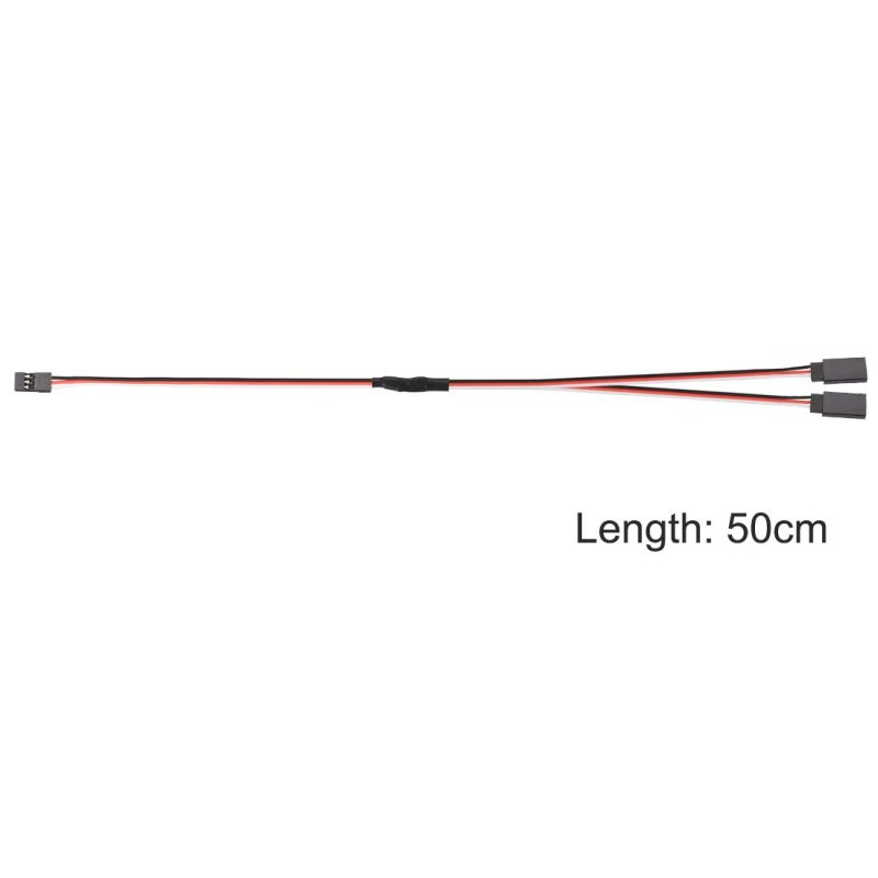 50cm Y Servo Extension Cable Remote Control Racing Part 1 Female To 2 Male Lead Wire