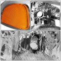 Chrome Housing Amber Corner Headlight W Bumper Lamps Tool Kit Compatible With Gmc Sierra 1500 Yukon Xl Denali 01-07