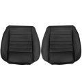 Front Driver Passenger Bottom Leather Seat Cover Black Perforated Fit For Ford Mustang Gt 2005 2006 2007 2008 2009 